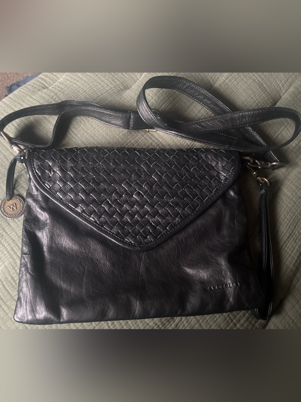 Wanderers Travel Co Marseille woven crossbody clutch